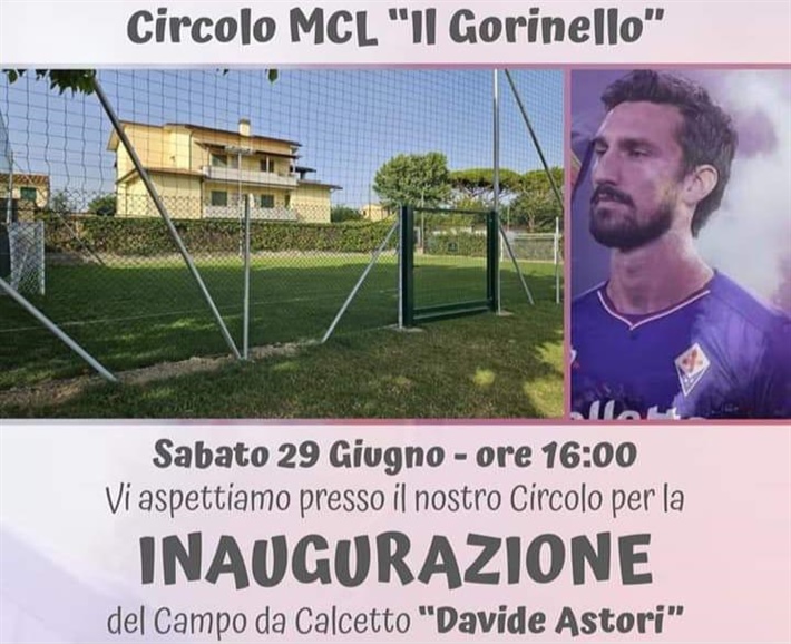 Inaugurazione campo da calcetto "Davide Astori"